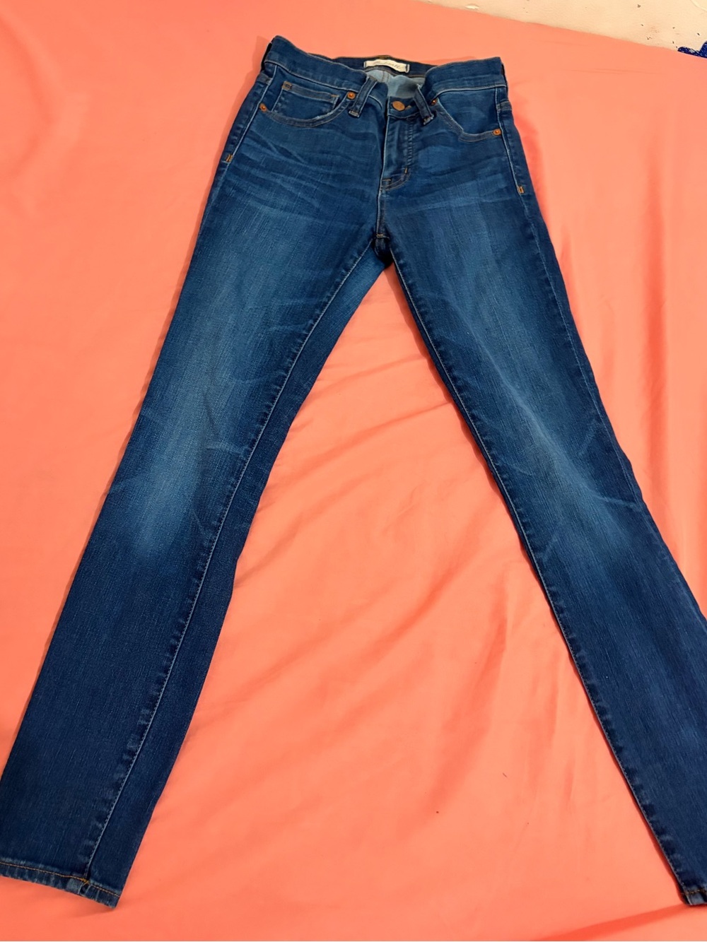 DEAL!!! Madewell High Rise Skinny Jeans in Blue Wash